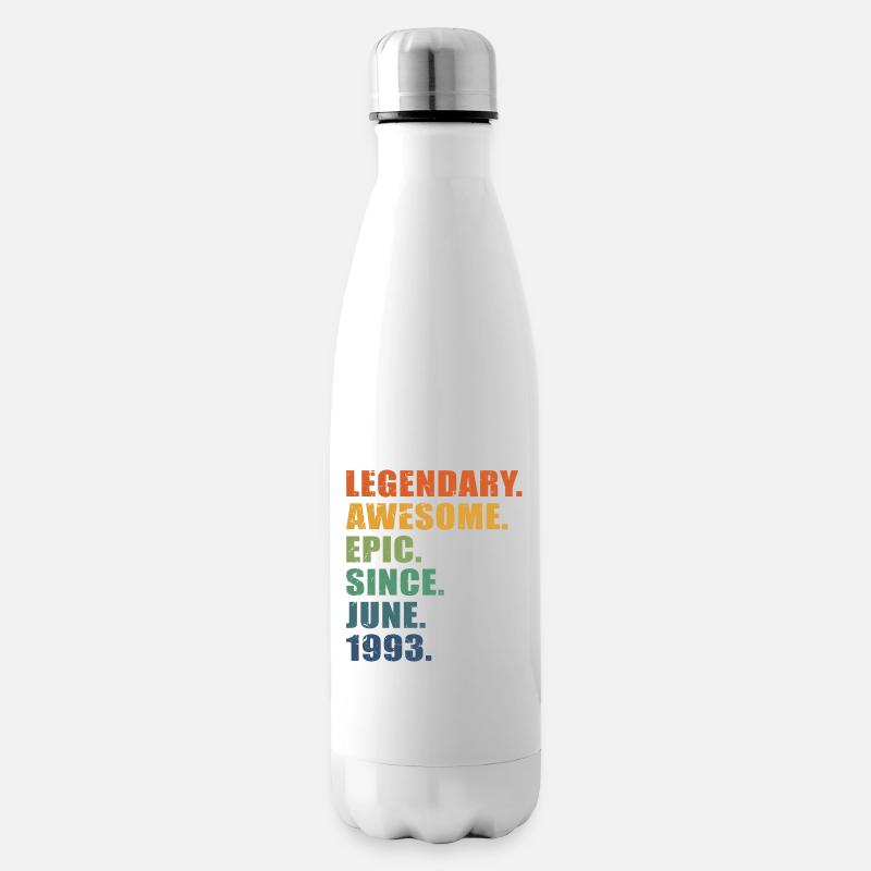 30. Geburtstag, Juni 1993, 30-jähriges Jubiläum - Isolierflasche - Weiß