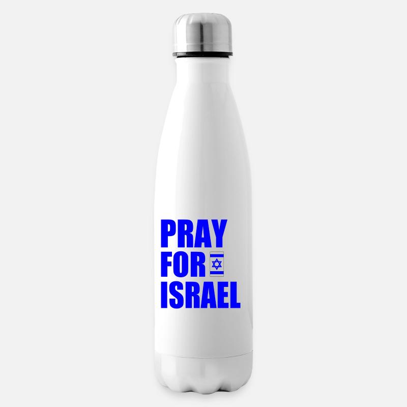 Pray for israel - Isolierflasche - Weiß