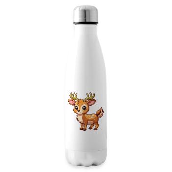 Mignon bébé orignal - Bouteille isotherme - blanc - Droite