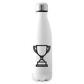 trophée - Bouteille isotherme - blanc - Droite