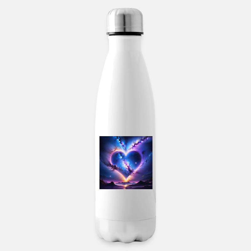 Boreales Herz - Isolierflasche - Weiß