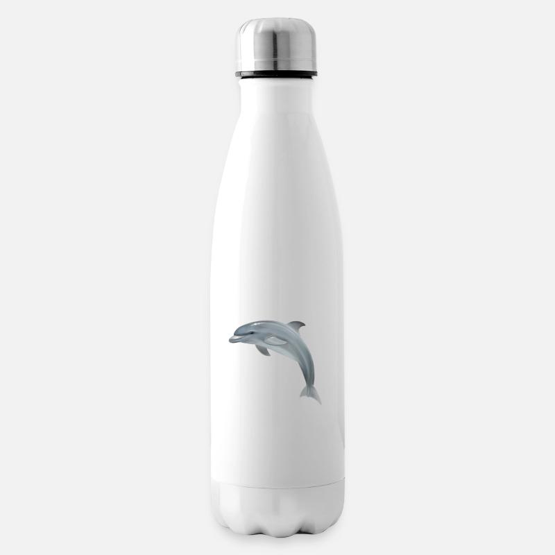 Süßer Delfin - Isolierflasche - Weiß