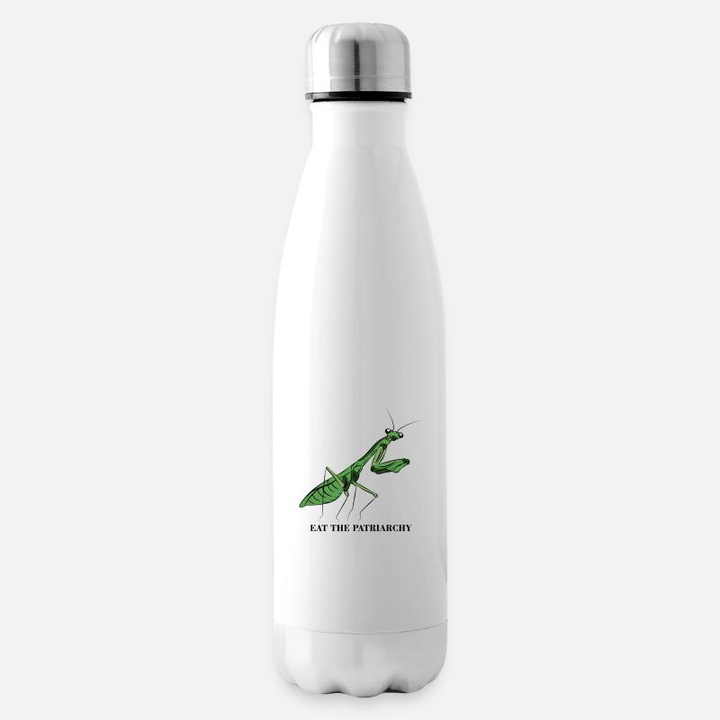 Patriarchy Feminist Feminismus Geschenk - Isolierflasche - Weiß