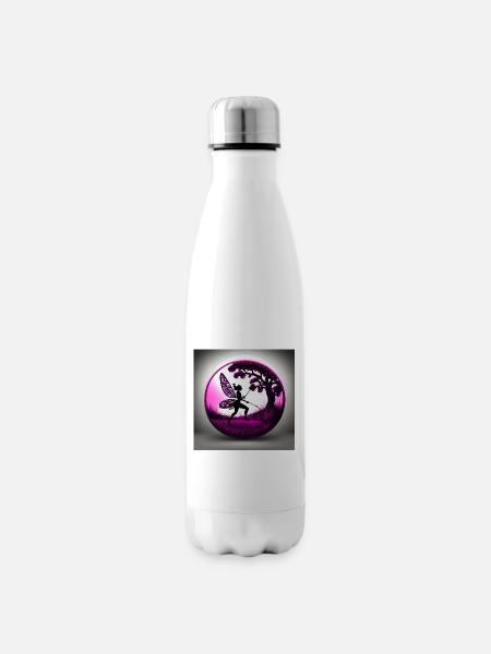 Waldgeist Elfe zaubert - Isolierflasche - Weiß