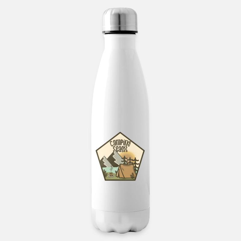 Camping Season - Isolierflasche - Weiß