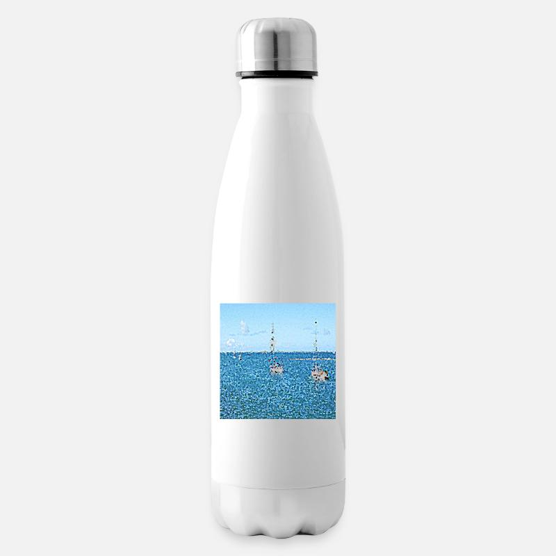 Seereise ins Morbihan - Isolierflasche - Weiß
