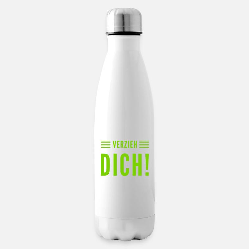 geh weg - Isolierflasche - Weiß