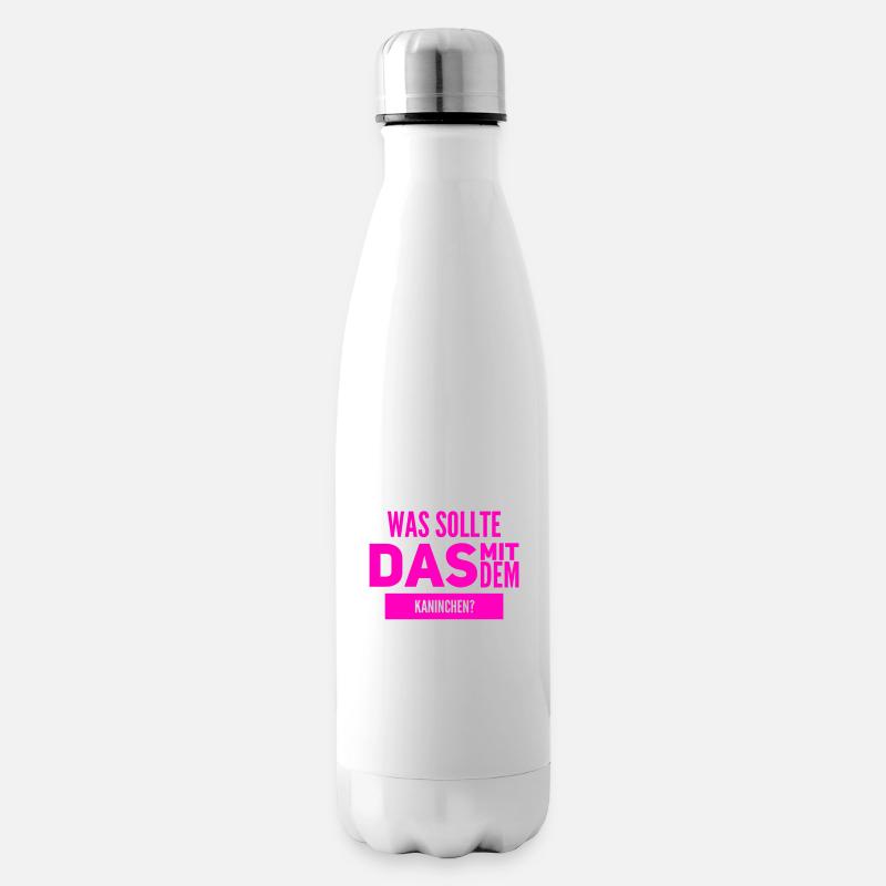 das Rätsel mit dem Kaninchen - Isolierflasche - Weiß