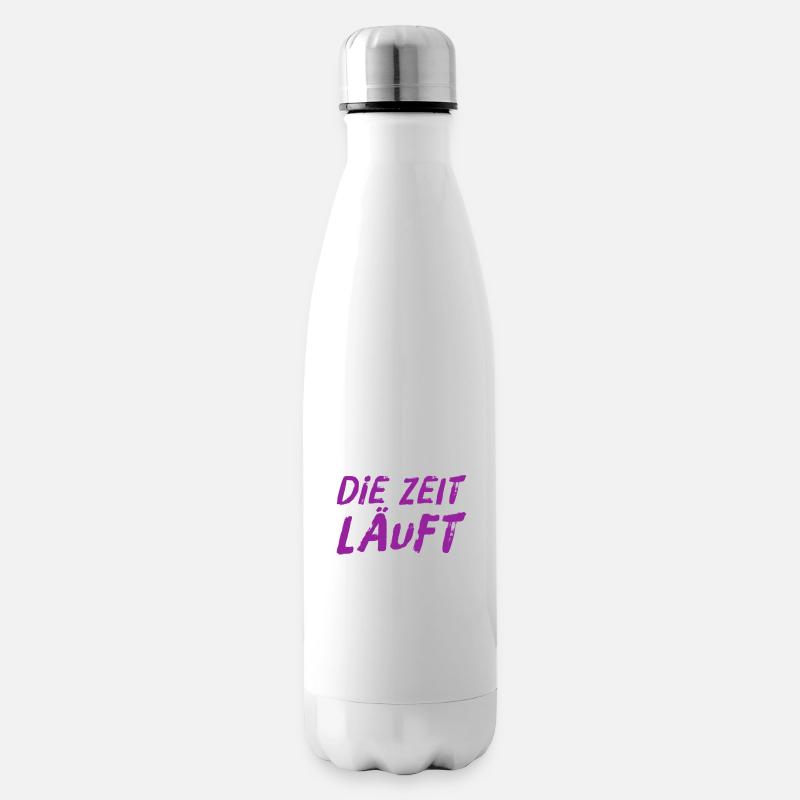 ich schau auf die Uhr - Isolierflasche - Weiß