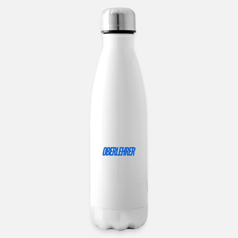 vor dir steht ein Besserwisser - Isolierflasche - Weiß