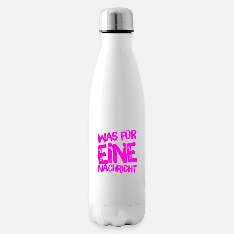 schlechte Nachrichten? - Isolierflasche - Weiß