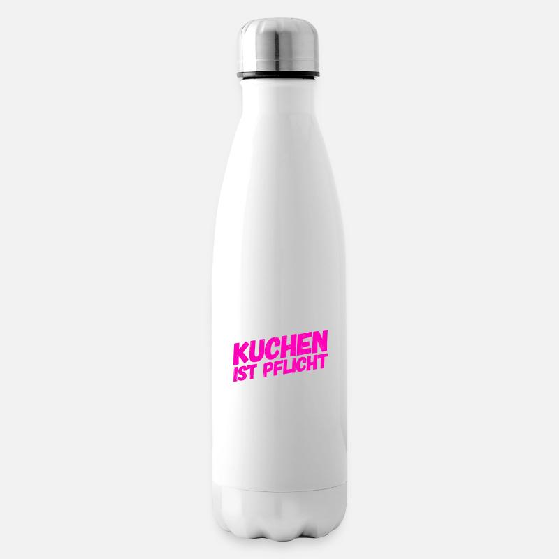 Kuchen muss sein - Isolierflasche - Weiß