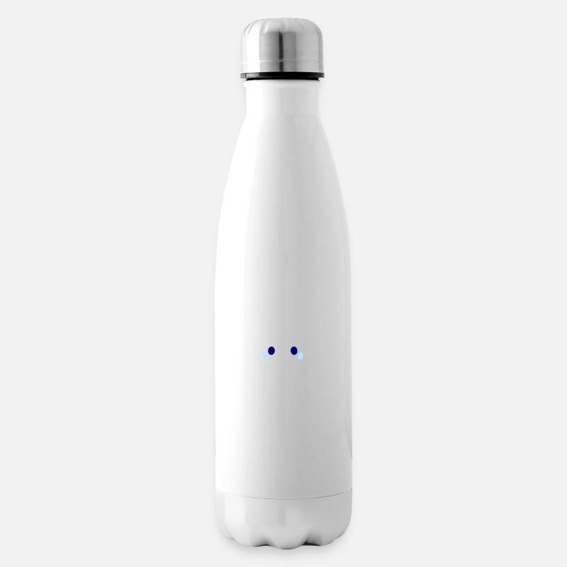 Erkenne die Zeichen - Katzen Design Mittelfinger - Isolierflasche - Weiß