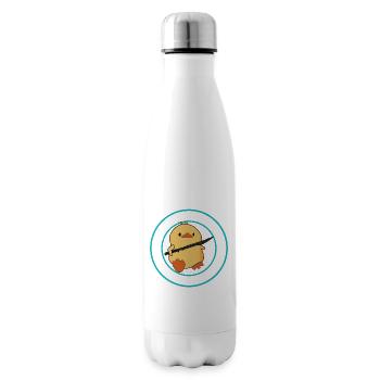 I choose violence - lustige Ente mit Schwert - Isolierflasche - Weiß - Rechts