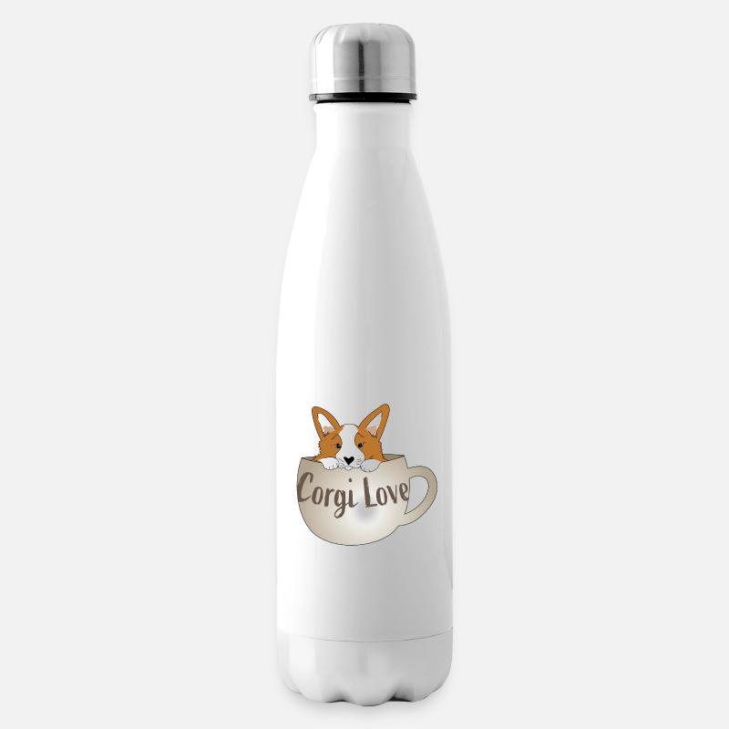 Corgi-Liebe - Isolierflasche - Weiß