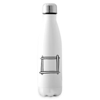 Decorative frame / picture frame. Template. - Insulated Water Bottle - white - Right