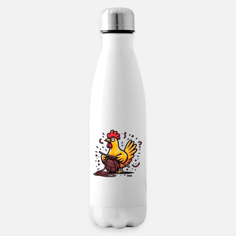 Gloussement et pourpre - Bouteille isotherme - blanc