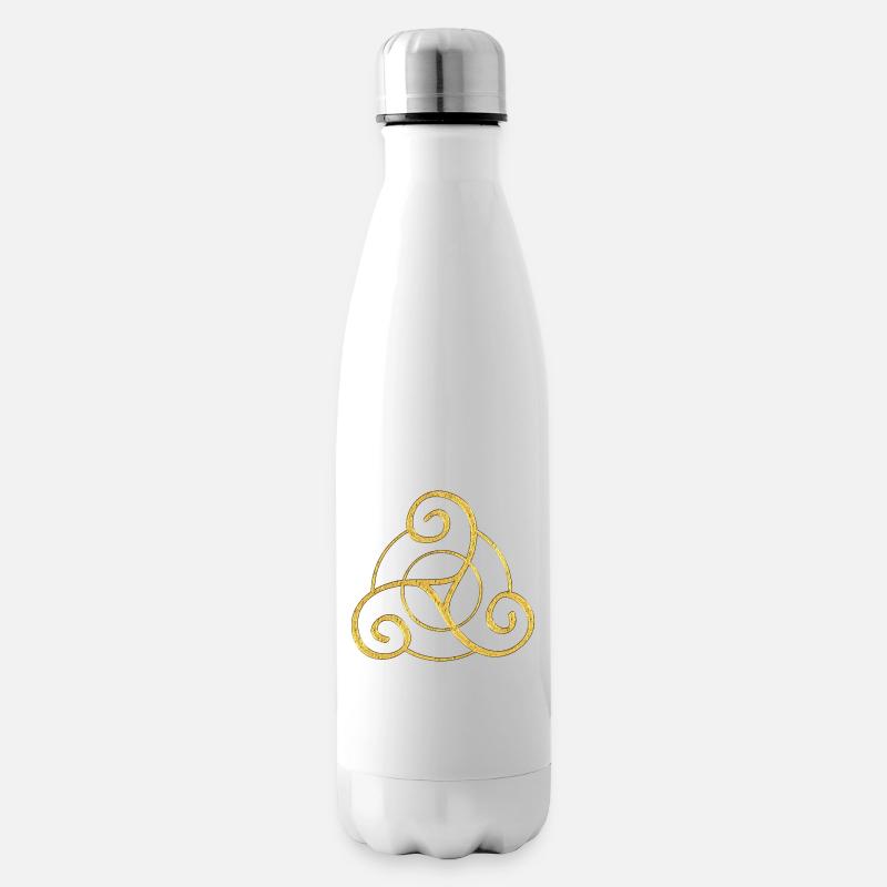 Triskele - Conception de symbole celtique 1 - Bouteille isotherme - blanc