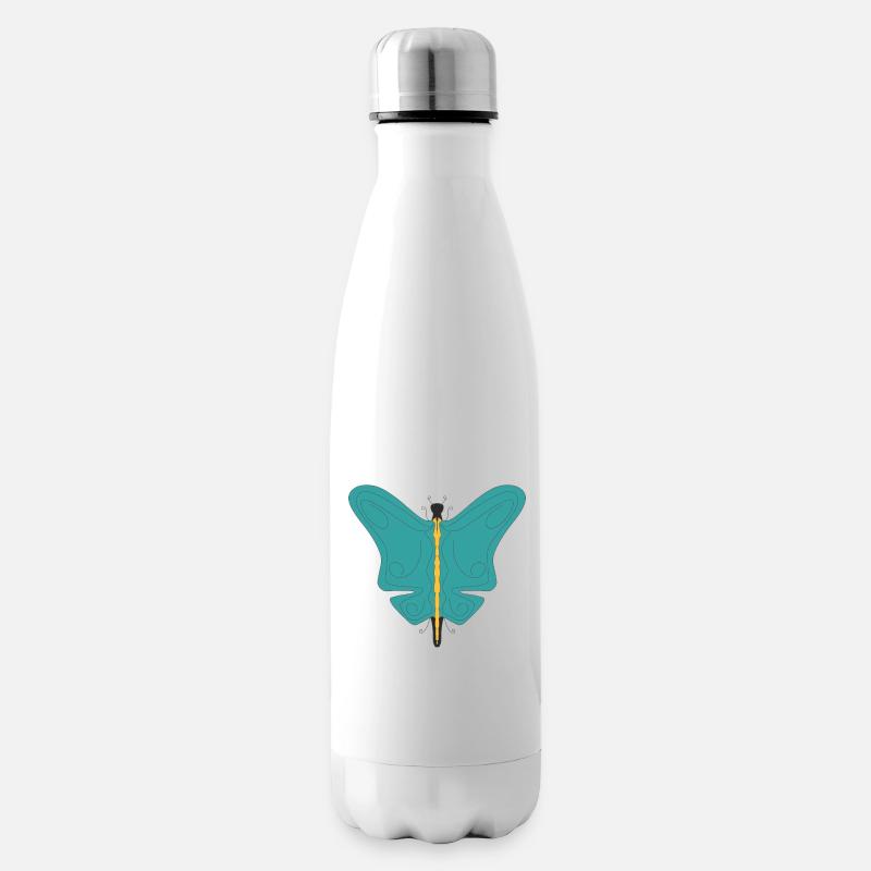 Papillon - Bouteille isotherme - blanc
