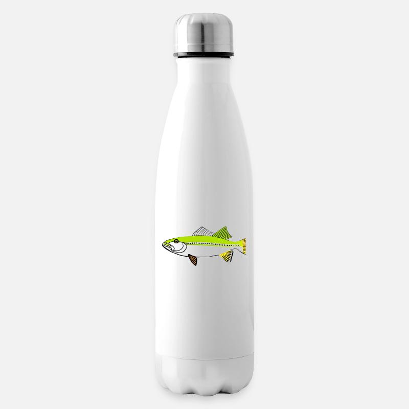 Forelle - Isolierflasche - Weiß