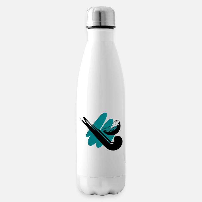 Hockeyschläger mit Ball - Isolierflasche - Weiß