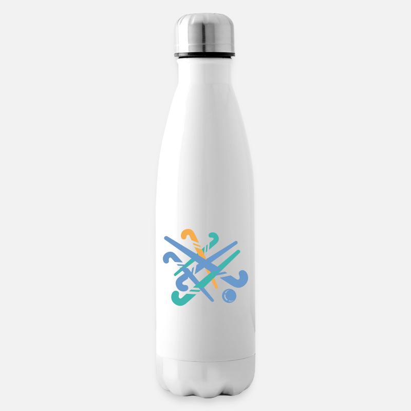 Hockeyschläger - Isolierflasche - Weiß