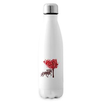 Tölter 3 Herzbaum - Isolierflasche - Weiß - Rechts