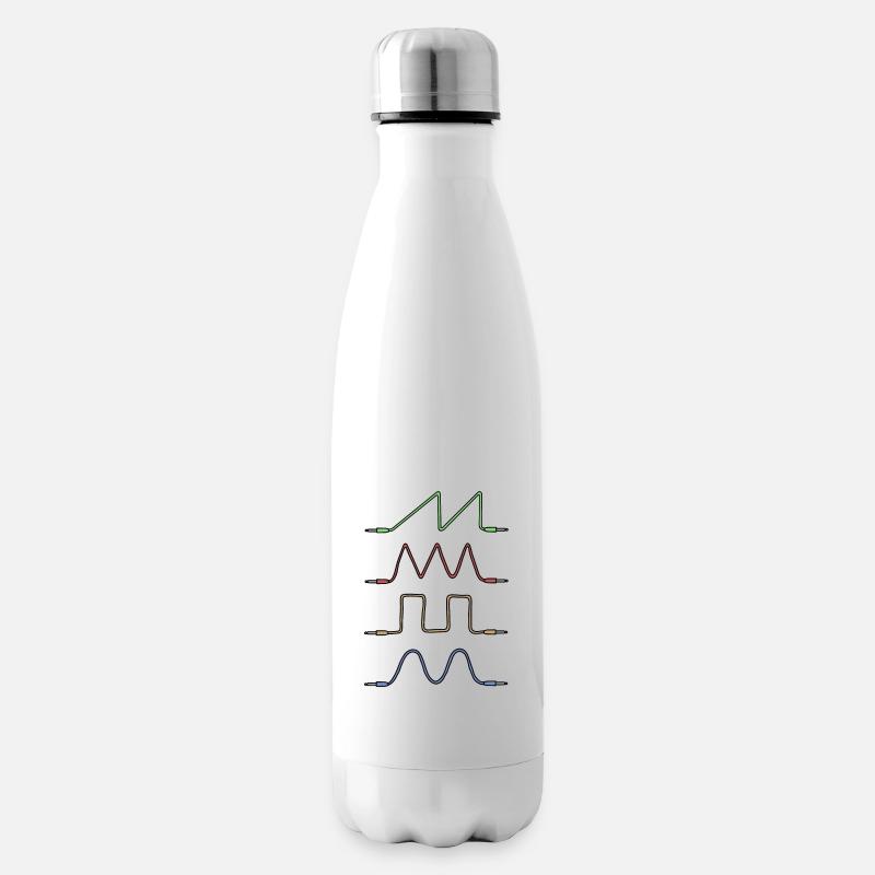 Synthesizer Waveform Klinkenkabel - Isolierflasche - Weiß