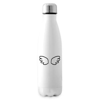 Ailes d'ange / ailes d'ange / ailes d'ange / naissance - Bouteille isotherme - blanc - Droite