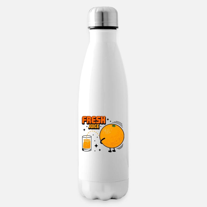 Streich et orange - Bouteille isotherme - blanc