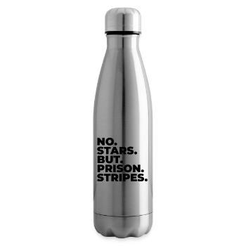 NO STAR PENALTY CONVICT STRIPING PRISON MOTIVE - Insulated Water Bottle - silver - Right