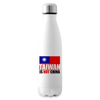 Taiwan is not China ❗❗❗ 台灣不是中國 ❗❗❗ - Insulated Water Bottle - white - Right