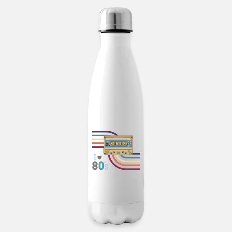 Kassettenliebe 80er Retro - Isolierflasche - Weiß