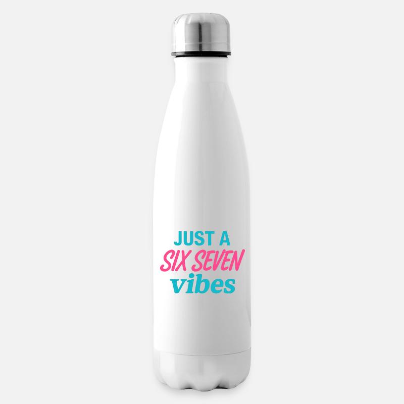 Juste un néon de six sept vibes - Bouteille isotherme - blanc
