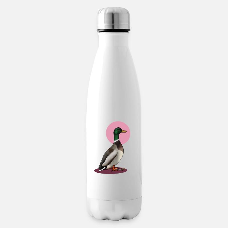 Gefährliche Ente - Isolierflasche - Weiß