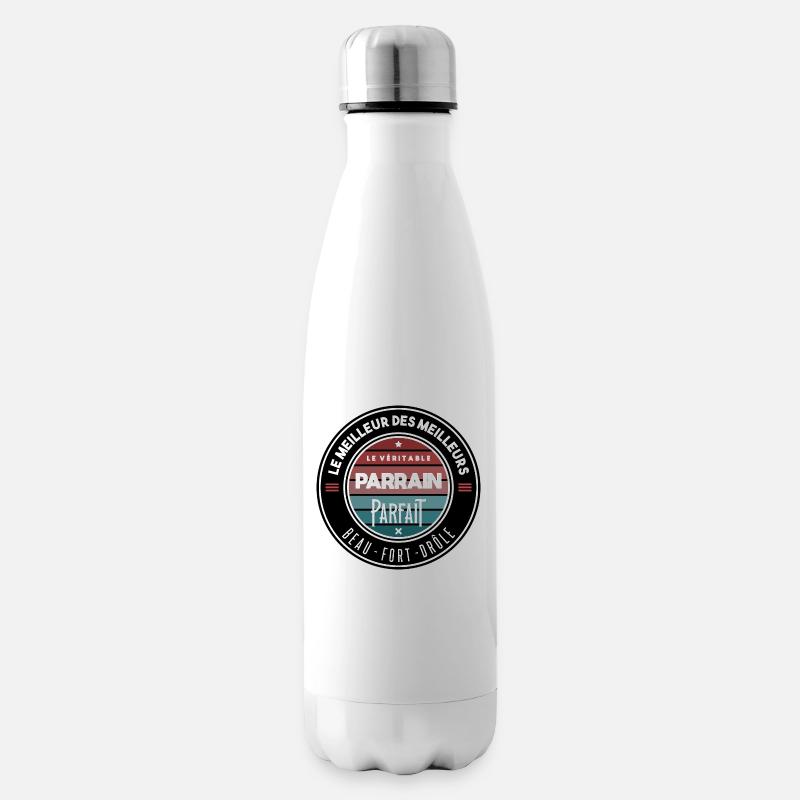 Le véritable parrain parfait - Bouteille isotherme - blanc