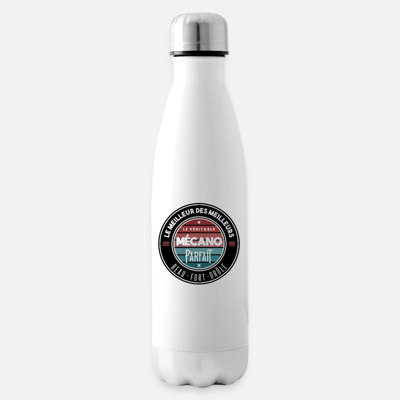 Le véritable mécano parfait - Bouteille isotherme - blanc