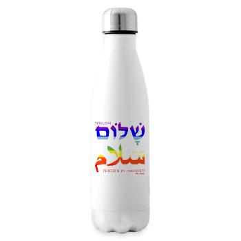 Shalom - Salaam - Frieden! - Isolierflasche - Weiß - Rechts