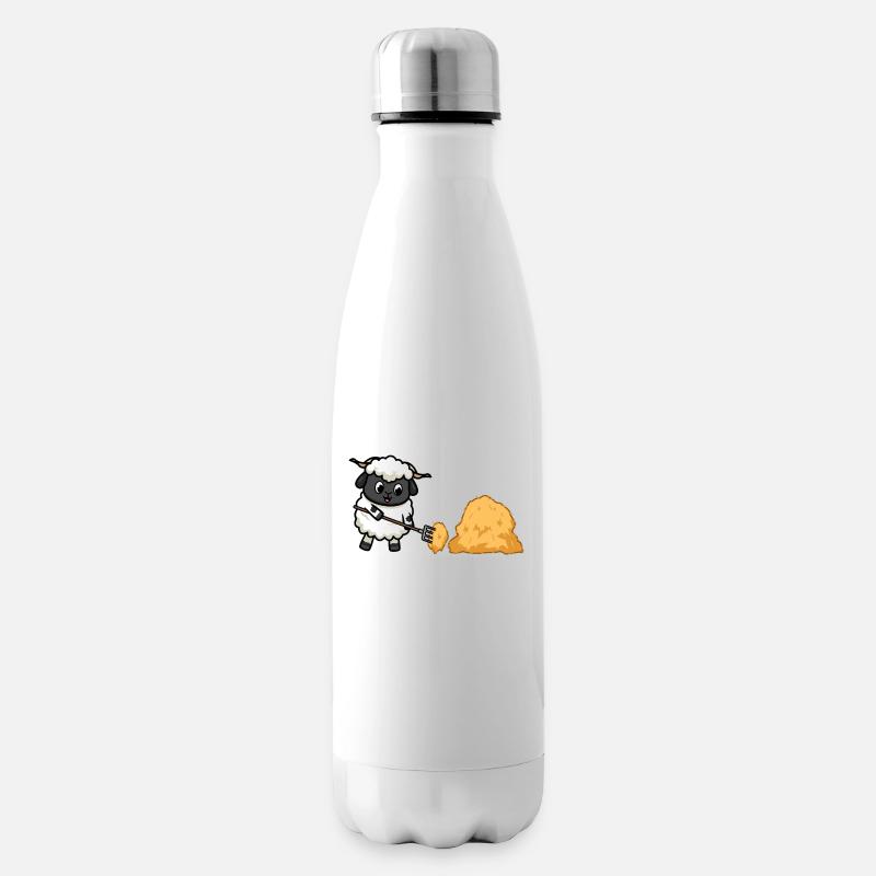 Moutons de travail - Bouteille isotherme - blanc