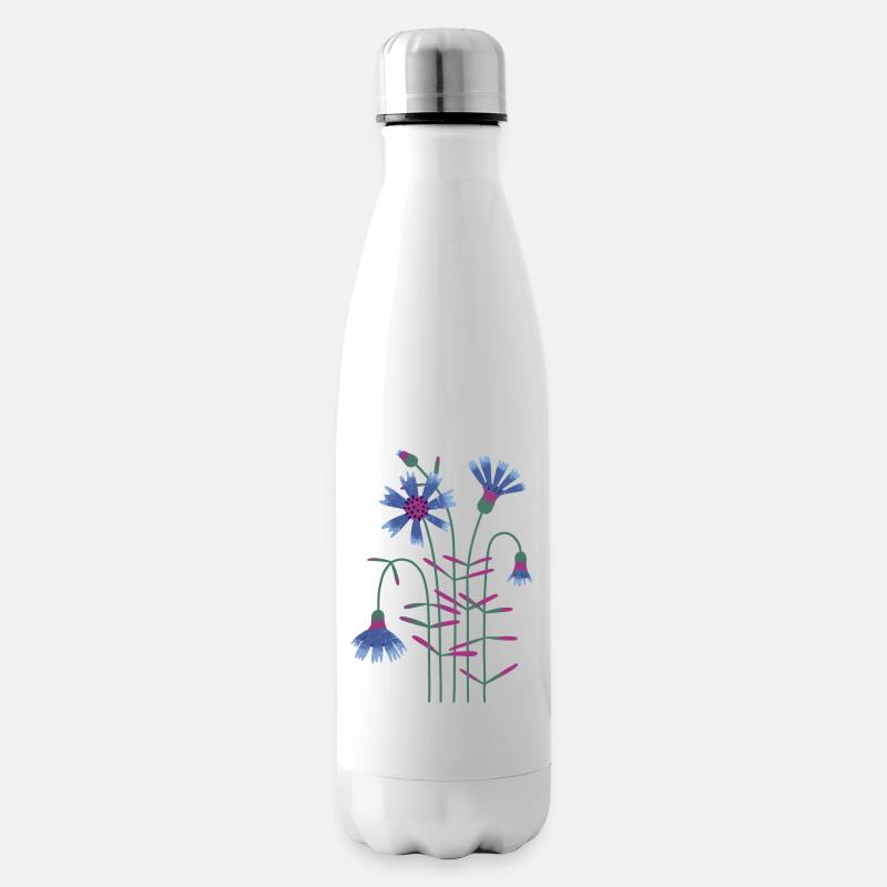 Bleuet - Bouteille isotherme - blanc