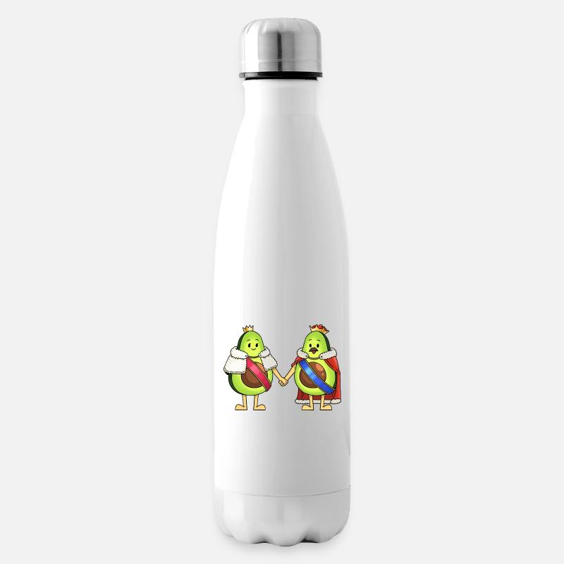 Avocado King&Queen - Isolierflasche - Weiß