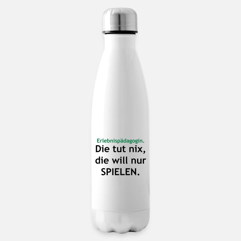 Erlebnispädagogin - Die tut nix... - Isolierflasche - Weiß