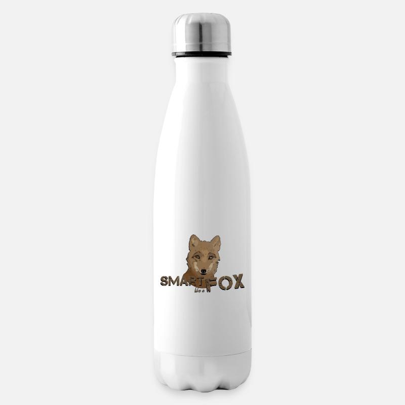 Fuchs schlauer Fuchs schlau wie ein Fuchs - Isolierflasche - Weiß