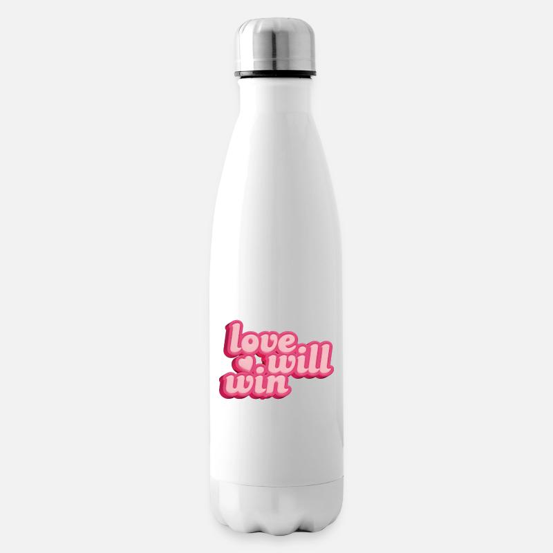 Die Liebe wird sich winden - Isolierflasche - Weiß