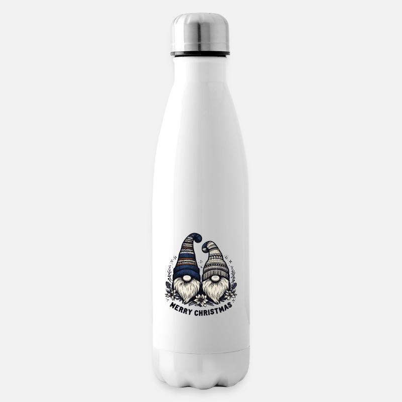 Amis gnomes - Bouteille isotherme - blanc