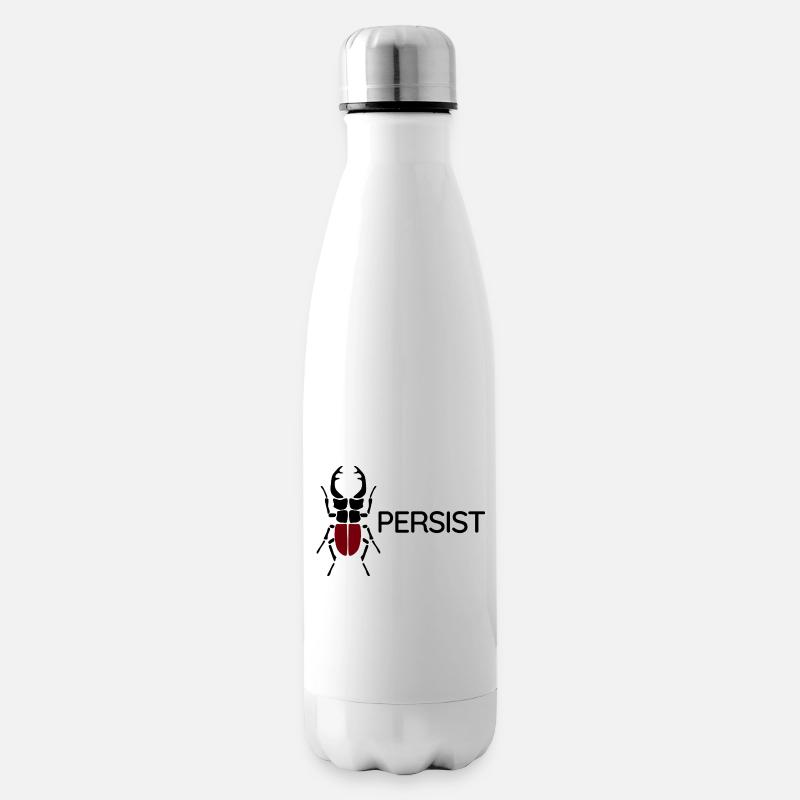 Stagbeetle - Persist - Insulated Water Bottle - white