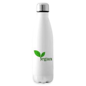 VEGAN - Bouteille isotherme - blanc - Droite