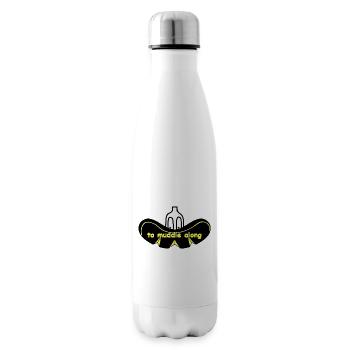 "to muddle along" grilled sausage, WILTSCH - Insulated Water Bottle - white - Right