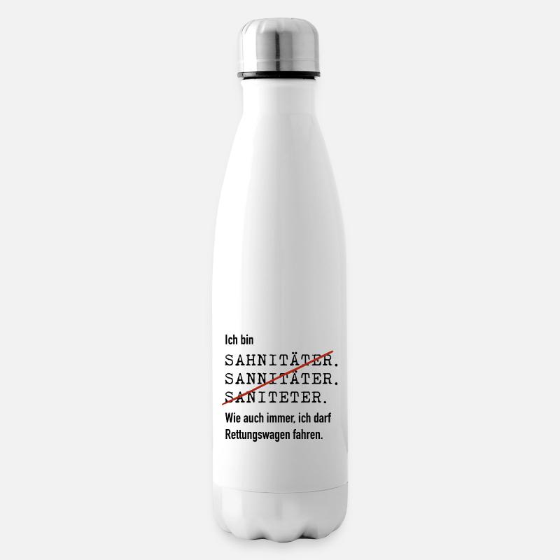 Ich bin Sanitäter - Isolierflasche - Weiß