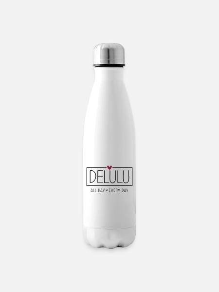 Delulu all day every day - Isolierflasche - Weiß
